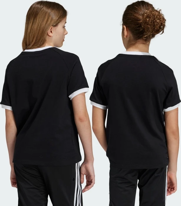adidas 3-Streifen T-Shirt kurzarm schwarz/weiß (Junior)