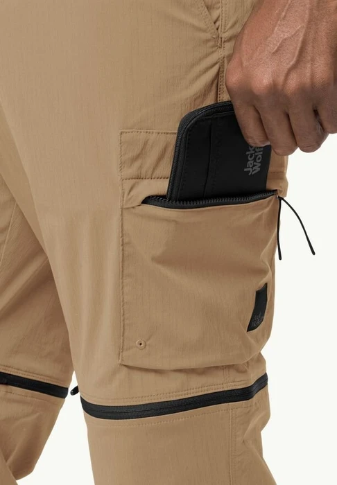 Jack Wolfskin Wanderthirst Zip Zip-Off Hose lang sand storm (Herren)