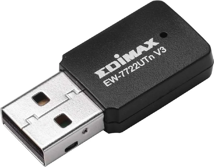 Edimax EW-7722UTn V3, N300 Wi-Fi 4 Mini USB Adapter, 2.4GHz, USB-A 2.0 [Stecker]