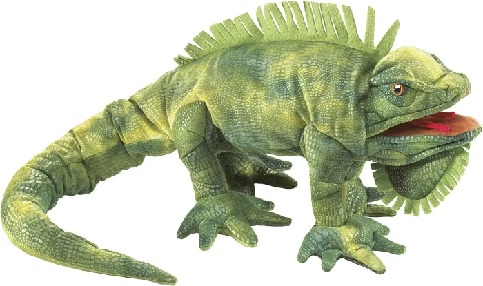 Folkmanis Handpuppe grüner Leguan