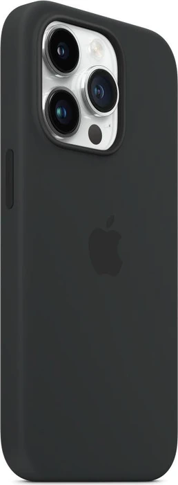 Apple Silikon Case mit MagSafe für iPhone 14 Pro Mitternacht