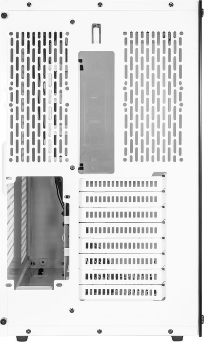 Inter-Tech C-701 Panorama White, weiß, Glasfenster