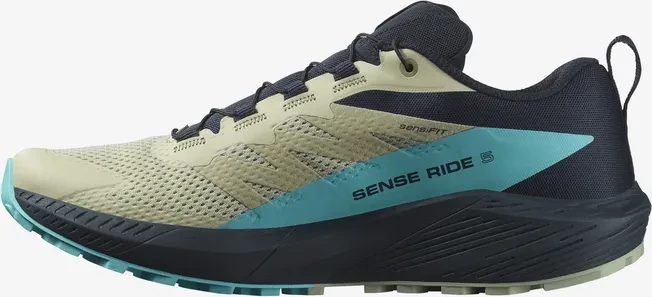 Salomon Sense Ride 5 alfalfa/carbon/peacock blue (Herren)