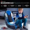 X Rocker Shadow 2.0 Audio Floor Rocker Gaming-Bodensessel für Kinder/Jugendliche, schwarz/blau Vorschaubild