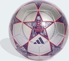 adidas UCL Club 2025/2026 League Stage Fußball silver metallic/dark purple/turbo