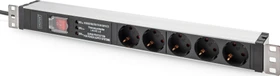 Digitus 19" Steckdosenleiste, 1HE, 5-fach, 230V, 2m