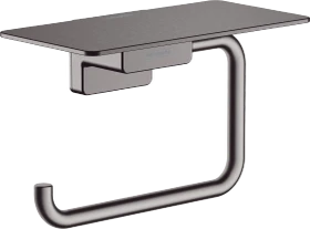 Hansgrohe AddStoris Toilettenpapierhalter mit Ablage brushed black chrome