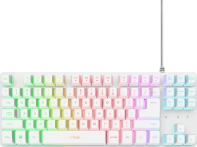 Trust Gaming GXT 833W Thado TKL Illuminated, weiß, LEDs RGB, USB, ES (25896)