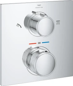 Grohe Allure Thermostat-Brausebatterie mit integrierter 2-Wege-Umstellung chrom
