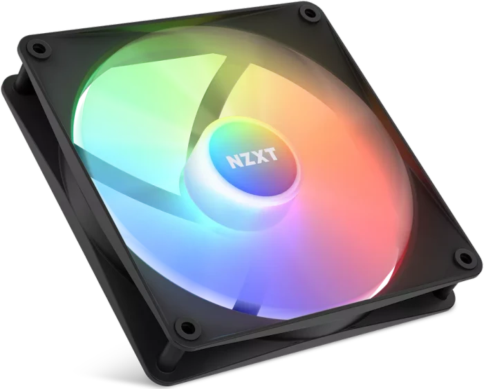 NZXT F Series F140 RGB Core Twin Pack, Matte Black, schwarz, LED-Steuerung, 140mm, 2er-Pack