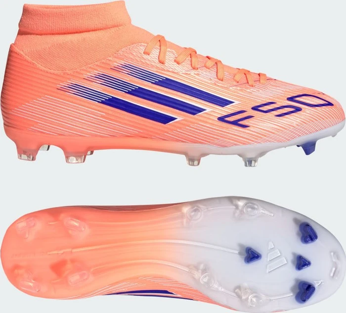 adidas F50 League Mittelharte/Hart- und Aschenplätze beam orange/lucid blue/cloud white