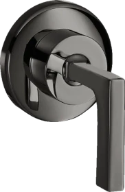 Hansgrohe Axor Citterio Absperrventil Unterputz mit Hebelgriff polished black chrome