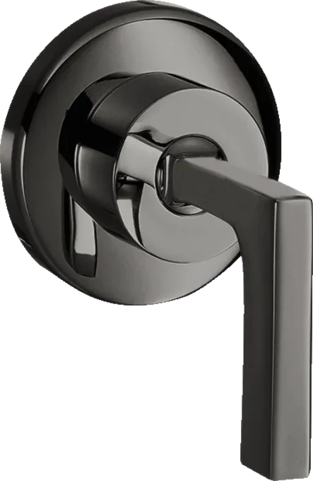 Hansgrohe Axor Citterio Absperrventil Unterputz mit Hebelgriff polished black chrome