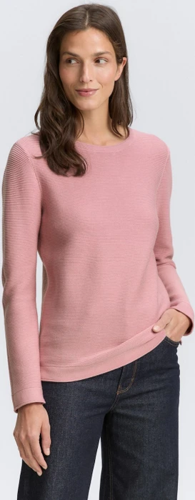Tom Tailor Rundhalsausschnitt Strickpullover morning pink (Damen)