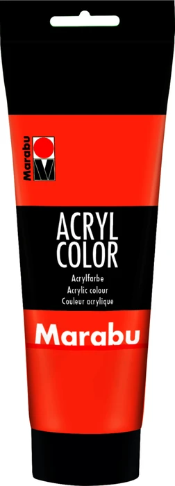 Marabu Acryl Color Acrylfarbe, orange, 225ml
