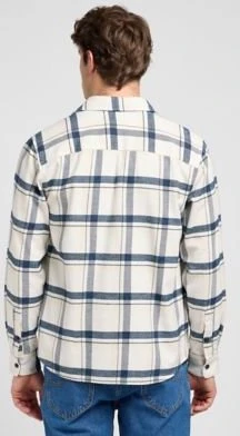 Lee Relaxed Mercantile Hemd langarm vintage ecru jaspe plaid (Herren)