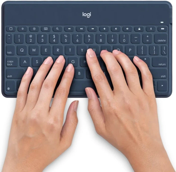 Logitech Keys-To-Go mit iOS-Sondertasten Classic Blue, Bluetooth, ES