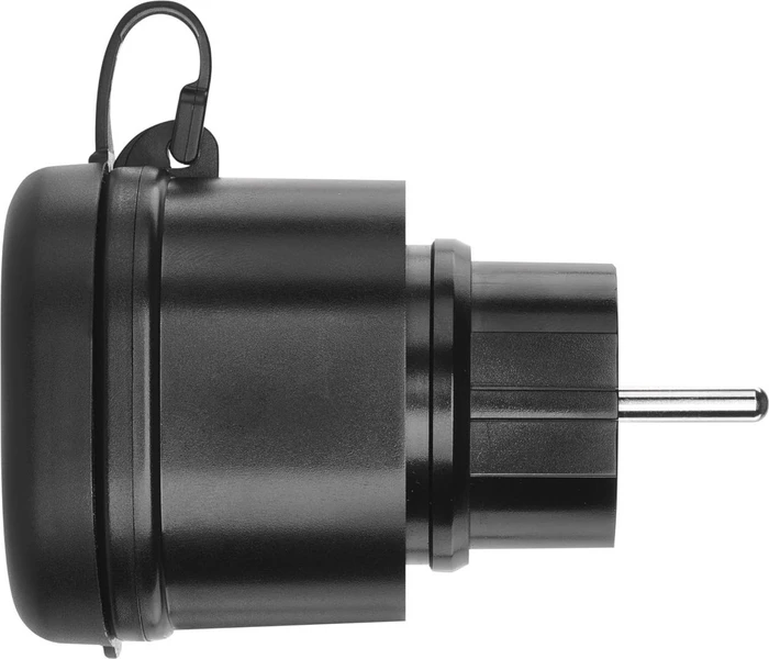 Immax Neo Lite Smart Plug Outdoor schwarz, 3680W, Typ F, Smart-Steckdose
