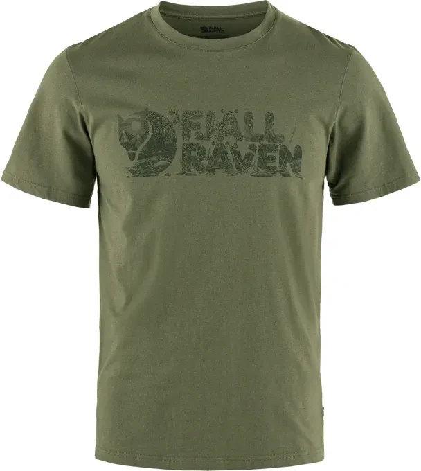 Fjällräven Lush Logo Funktionsshirt kurzarm laurel green (Herren)