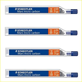 Staedtler Mars micro carbon 250 Druckbleistiftmine HB 0.9mm graphit, 4er-Pack