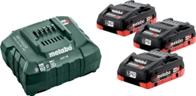 Metabo Starterset 18V, 4.0Ah, Li-Ionen/LiHD, 3 Akkus [12.0Ah] [216Wh]