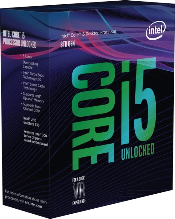 Intel Core i5-8600K, 6C/6T, 3.60-4.30GHz, boxed ohne Kühler