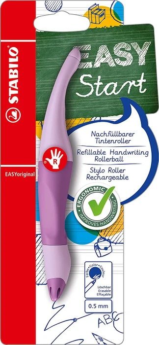 STABILO EASYoriginal Pastel Tintenroller (Mine) schimmer von lila/pastellviolett, Rechtshänder, Blister