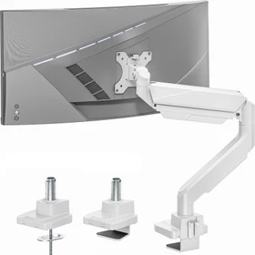 Ares Wing Single Monitorhalterung weiß