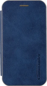 Peter Jäckel Commander Book Case Curve Deluxe für Apple iPhone 16 Max Elegant Royal Blue