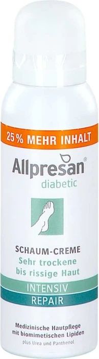 Allpresan diabetic Intensiv Repair Schaum-Creme mit Urea, 125ml