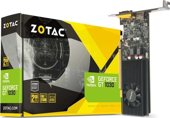 Zotac GeForce GT 1030 Low Profile, 2GB GDDR5, VGA, HDMI