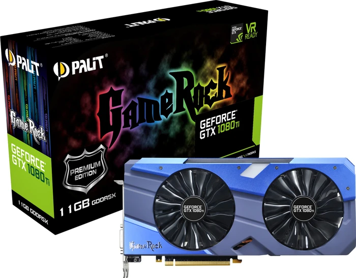 Palit GeForce GTX 1080 Ti GameRock Premium, 11GB GDDR5X, DVI, HDMI, 3x DP