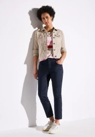 Street One 7/8-Satin Hose deep blue (Damen)