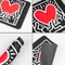 Grupo Erik Editores Keith Haring S Mousepad, 233x193mm, schwarz/weiß/rot Vorschaubild