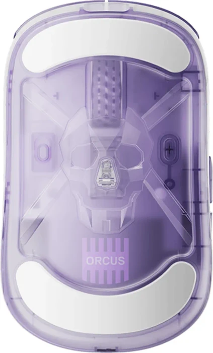 Lamzu Orcus 8K Wireless Gaming Mouse violett/weiß, USB