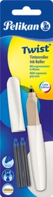 Pelikan Twist Tintenroller (Mine) white pearl, Rechts- und Linkshänder, Blister