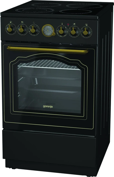 Gorenje EC52CLB Elektroherd mit Glaskeramik-Kochfeld