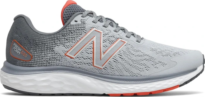 New Balance Fresh Foam 680v7 grey/ghost pepper/black (Herren)