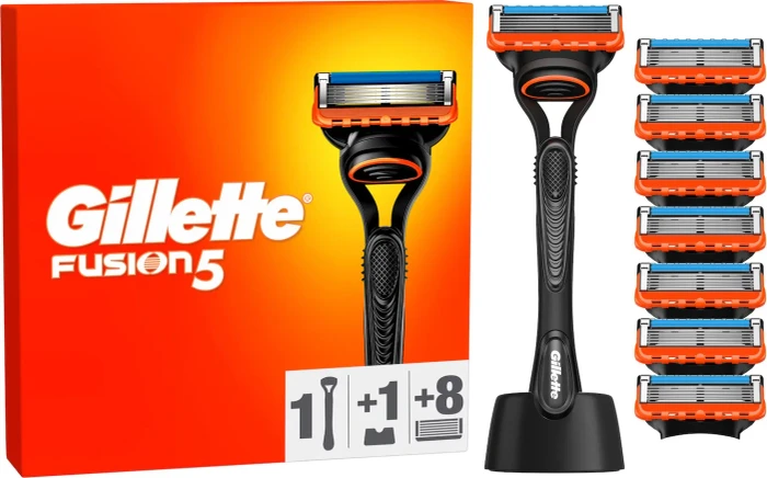 Gillette Fusion5 Rasierer + 8 Wechselklingen