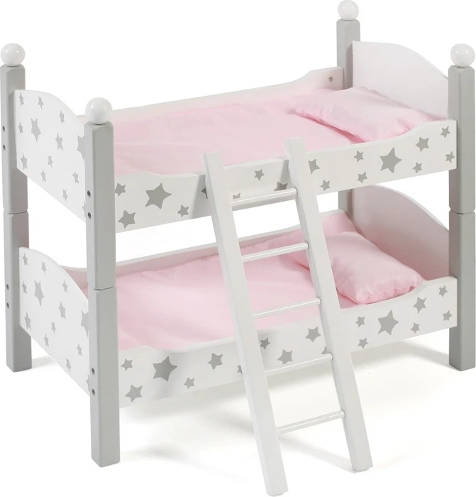 Bayer Chic 2000 Puppenetagenbett Stars grau