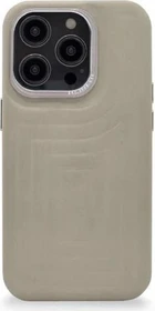 Decoded Leather Back Cover für Apple iPhone 14 Pro Max Clay