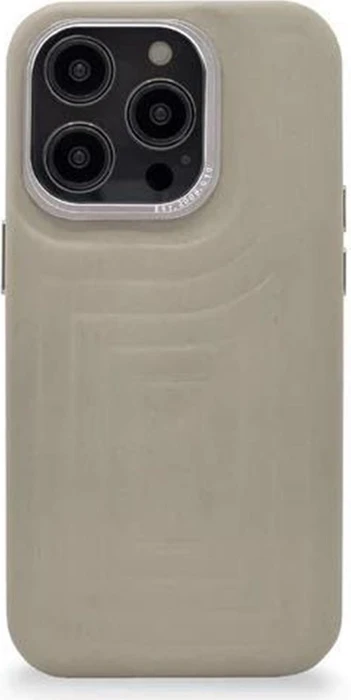 Decoded Leather Back Cover für Apple iPhone 14 Pro Max Clay