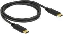 DeLOCK USB 2.0 Kabel, 2x USB-C Stecker, schwarz, 1m