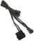 BitFenix Molex auf 3-Pin Adapter, sleeved, 20cm, schwarz Vorschaubild