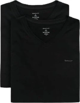 Gant V-Neck 2er-Pack T-Shirt kurzarm schwarz (Herren)
