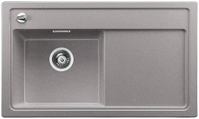 Blanco Zenar 45 S Becken links mit Ablauffernbedienung alumetallic inkl. Glasschneidebrett