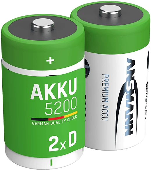 Ansmann Mono D NiMH 5200mAh, 2er-Pack