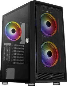 AeroCool Graphite, Lüfter LED RGB, Glasfenster (ACCM-PB24033.11 / Graphite-G-BK-V2)