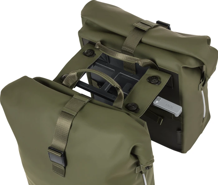 Basil SoHo Nordlicht MIK Doppeltasche Gepäcktasche moss green