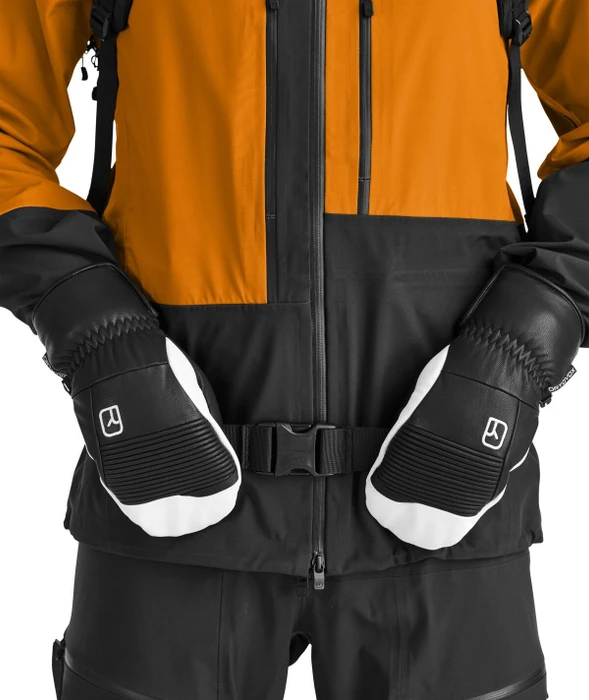 Ortovox Full Leather Mitten Handschuhe black raven (Herren)
